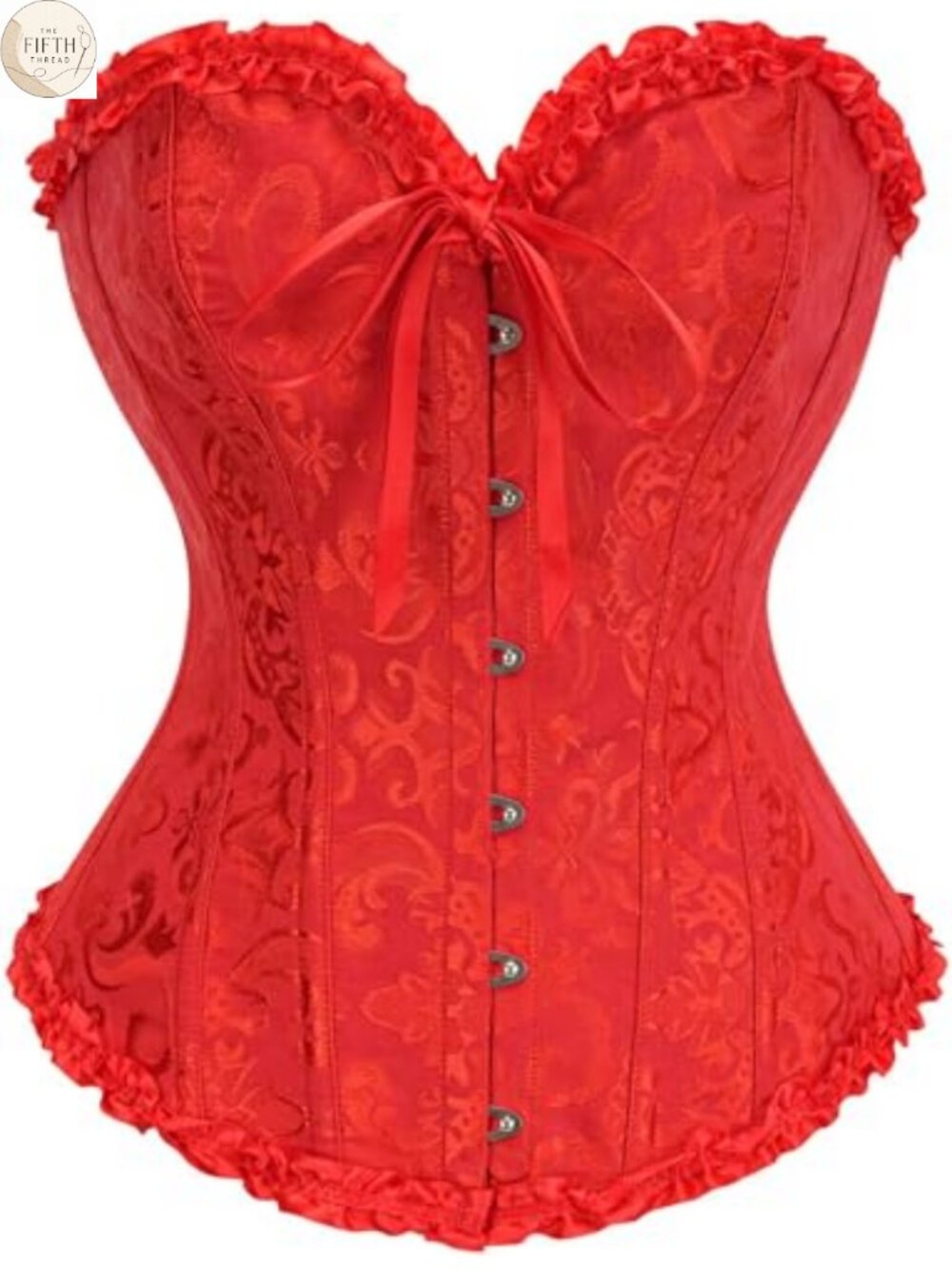 Lace Up Corset Bustier Top Overbust Waist Cincher Shapewear